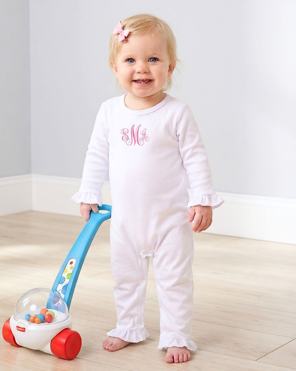 Baby Girls Ruffle Sleeve Romper